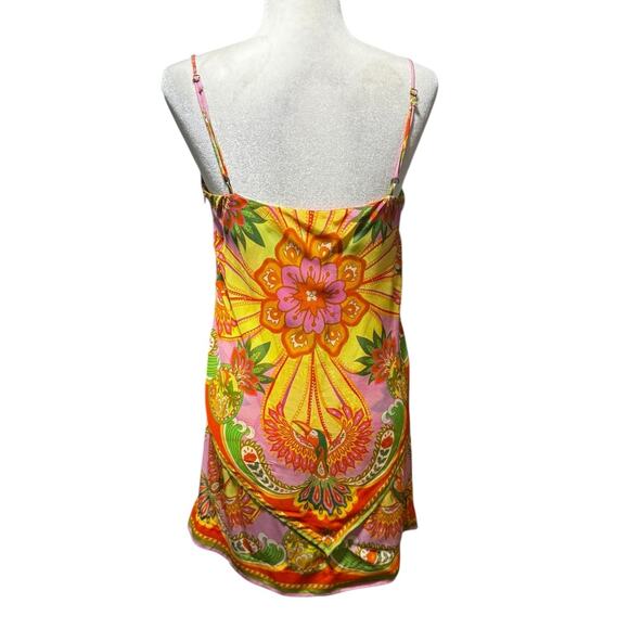 FARM Rio Tropical Print Scarf Drape Slip Dress/Tunic/Swim Coverup Size XS - Picture 2 of 7